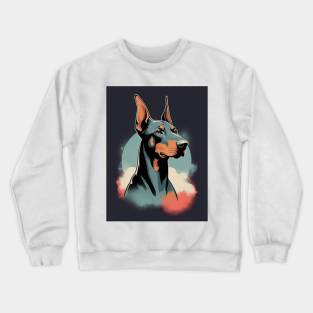 Doberman Dog 2 - Japanese Retro Art Crewneck Sweatshirt